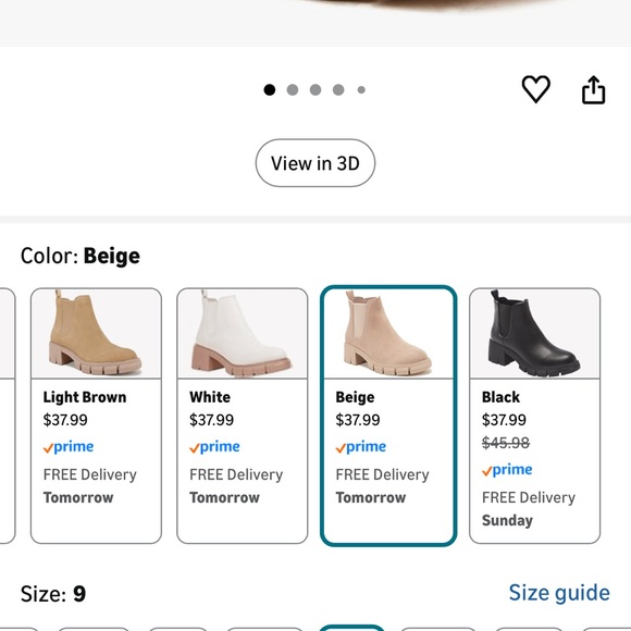 Beige Ankle Boots - Picture 6 of 6